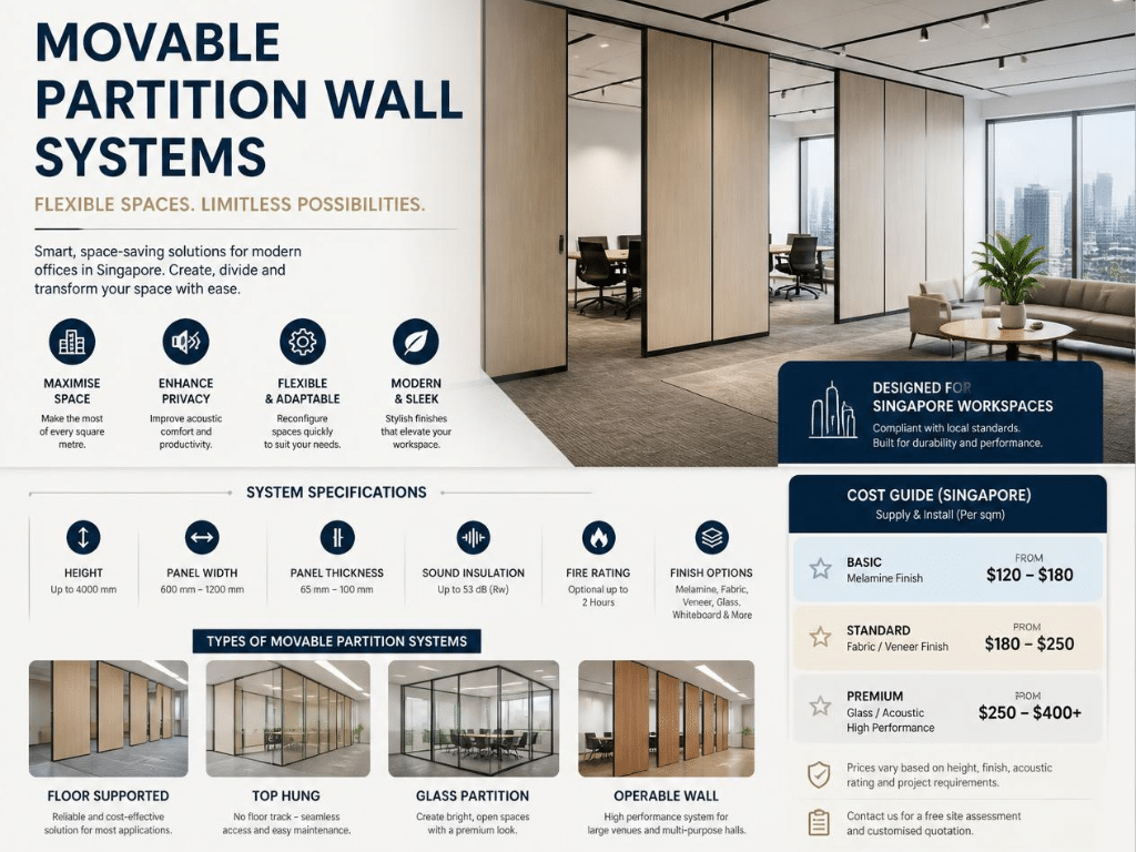 What does movable wall servicing involve?