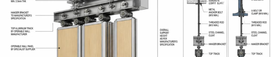 Operable Wall Ceiling Support Requirements Singapore