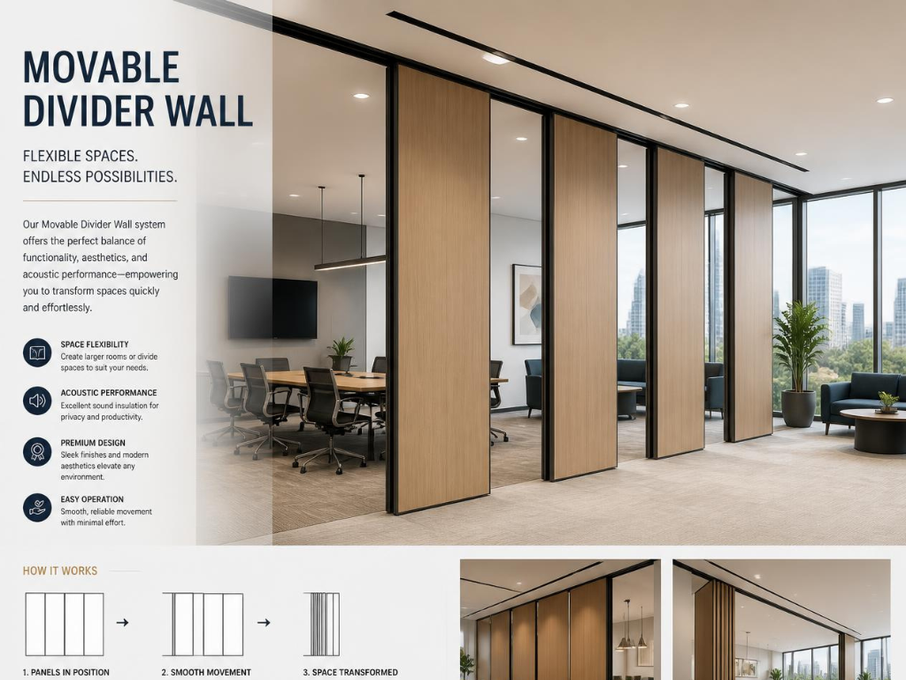 Movable divider or operable wall: which should you choose? 