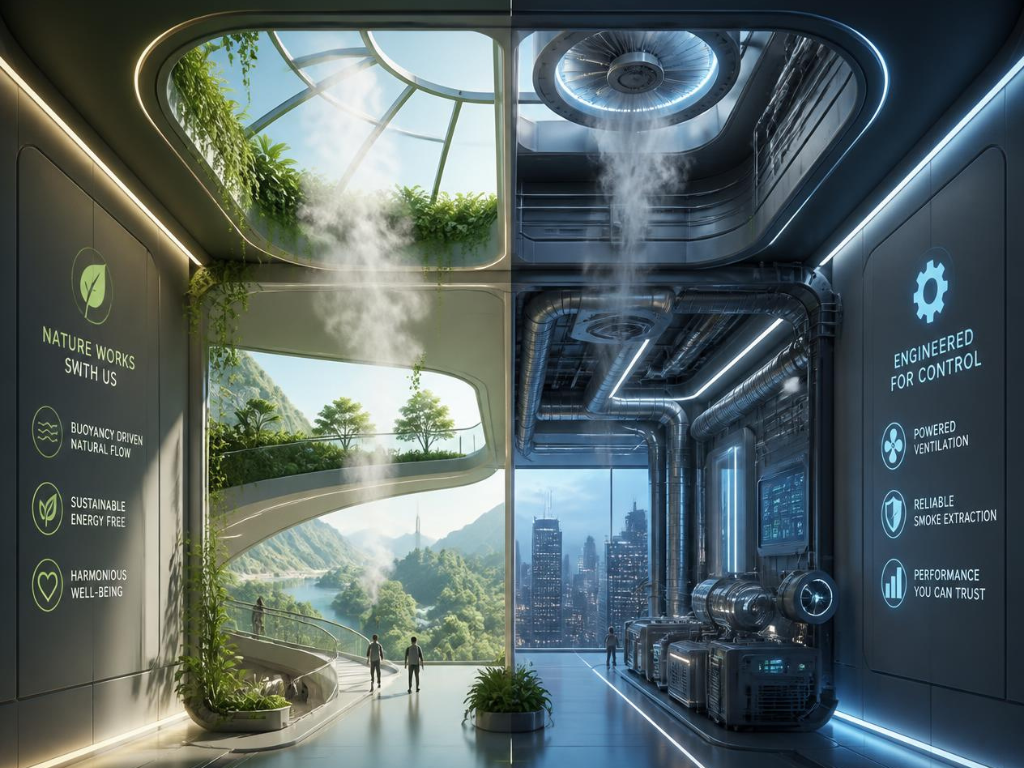 Natural vs Mechanical Smoke Ventilation: Which Fits What is the difference between natural smoke ventilation and mechanical smoke extraction?