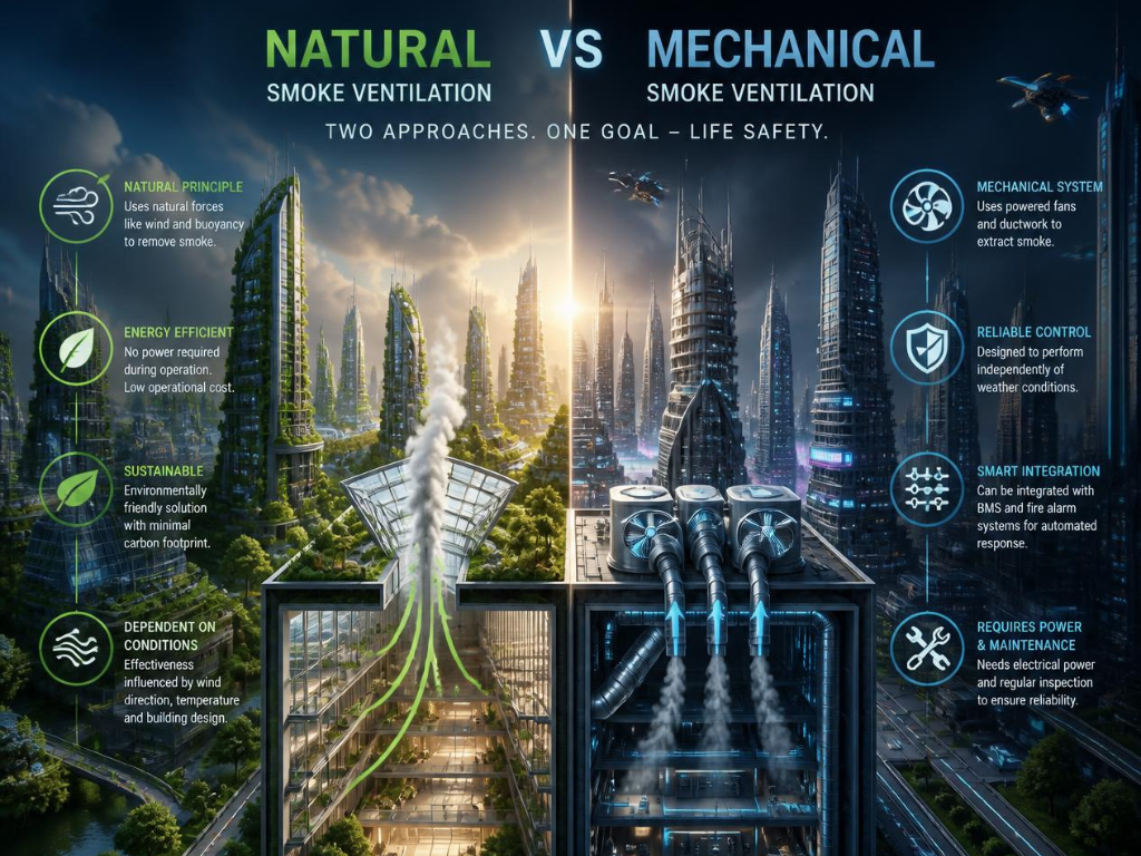 Natural vs Mechanical Smoke Ventilation: Which Fits Natural or mechanical: which does your building actually allow?