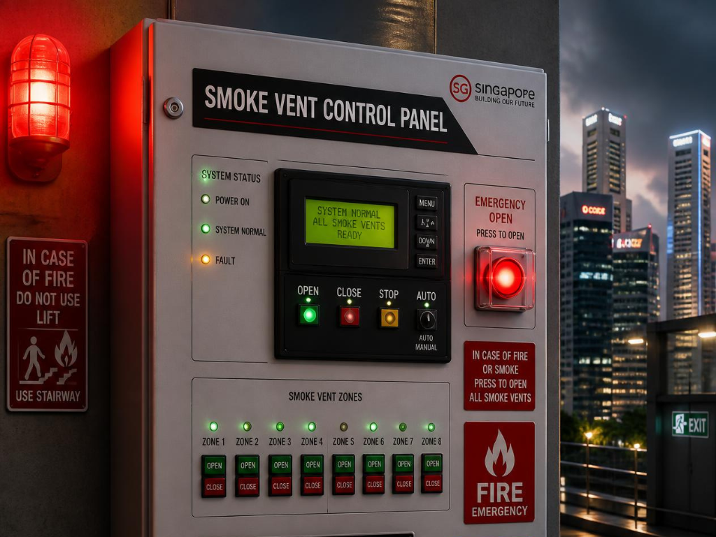 Smoke Vent Control Panel Singapore: Fire & Backup What is a smoke vent control panel, and what does it do?