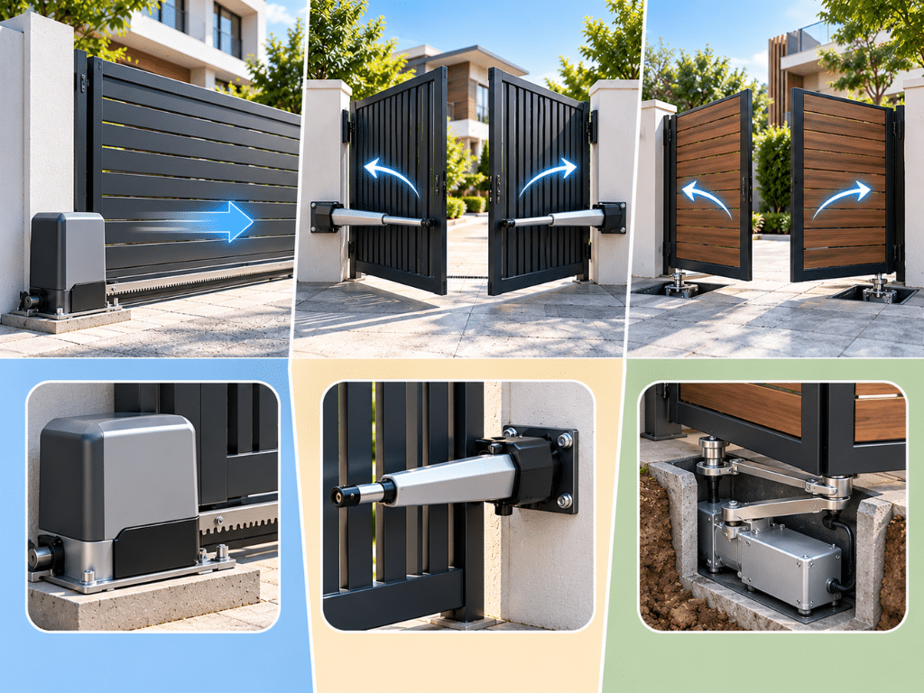 Automatic Gate Motor Singapore: Types, Weight & Cost Sliding, swing, or underground: which motor type do you need?