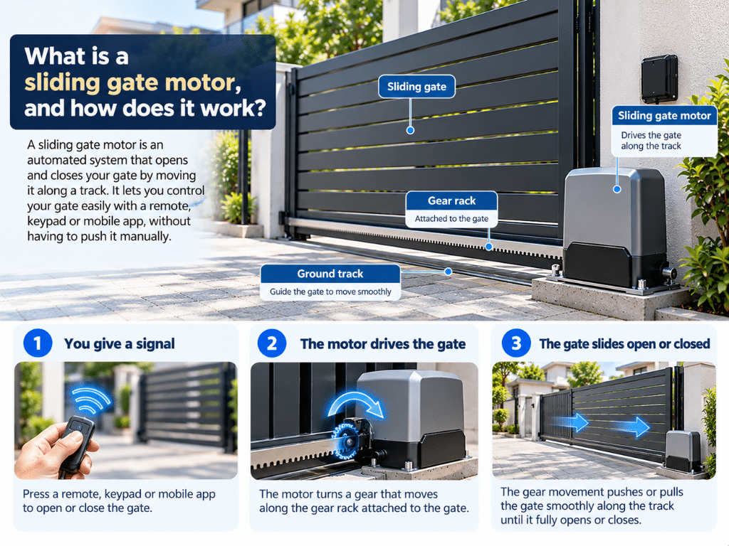 Sliding Gate Motor Singapore: Match Capacity to Weight What is a sliding gate motor, and how does it work?