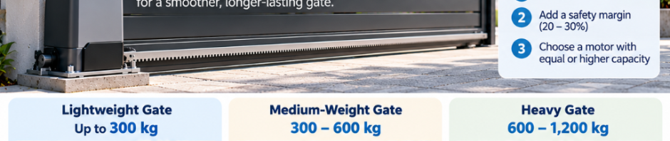Sliding Gate Motor Singapore: Match Capacity to Weight